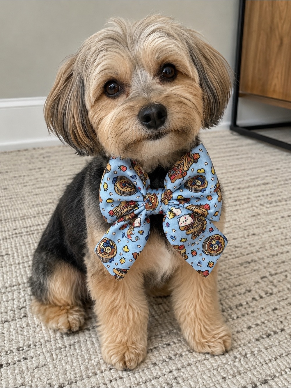 Griffey & Drake Brunch Buddies Dog Sailor Bow Small 4x4 NWT